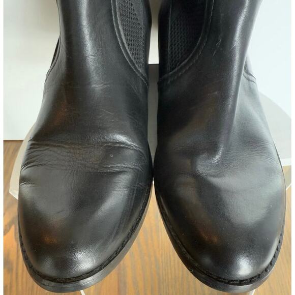 Aetrex Belle Knit Tall Boots Womens Size 38 US 7.5-8 Solid Black Stretch - Picture 5 of 10